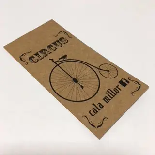 etiquetas de cartón kraft